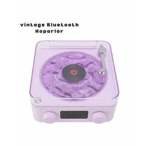 Retro Bluetooth Hoparlör Mor