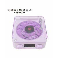 Retro Bluetooth Hoparlör Mor