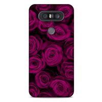 LG K41S - K51S Uyumlu Kılıf Mor Delisi (33) Hybrid Kılıf Güller