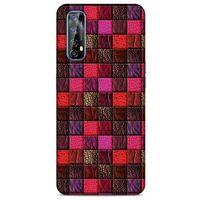 Huawei P Smart 2021 Kılıf Patchwork (22) Tam Koruma Kılıfı Fuşya Bordo