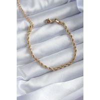 316L Çelik Gold Renk Burgu Model Kadın Bileklik