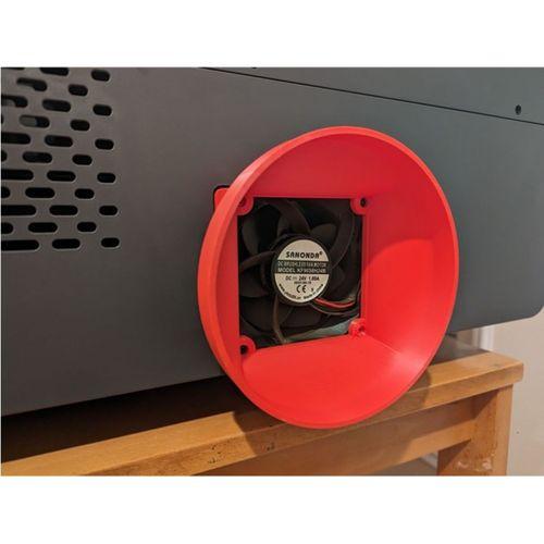 XTool P2 Lazer Kesici 6in Egzoz Kanalı Adaptörü 3D Baskı (Bu ürün Sadece Plastik parçadır - Almadan Önce Soru Sorabilirsiniz)