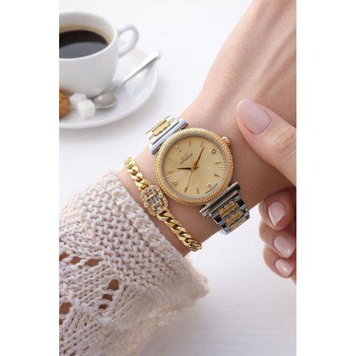 RMS Romanson 2 Yıl Garantili 5 Atm Suya Dayanıklı Kadın Kol Saati+Bileklik Hediyeli A.2137.45