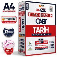 2026 MEB-AGS ÖABT Tarih Öğretmenliği ÖSYM Tıpkı Basım 13lü Deneme Paketi Dijital Cevaplı