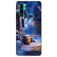 Huawei P30 Pro Kılıf Snowix (46) Core Armor Kılıf Kahverengi Mavi