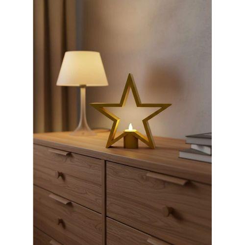 Yıldız Şeklinde Sarı Mumluk Loş Işık Ev Aksesuarı