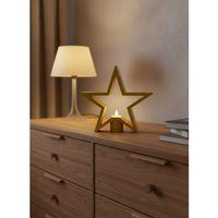 Yıldız Şeklinde Sarı Mumluk Loş Işık Ev Aksesuarı