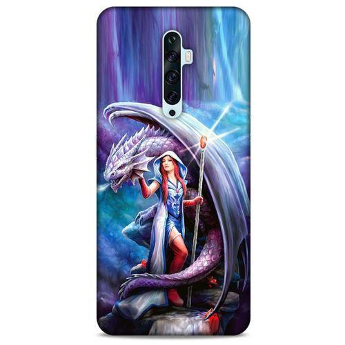 Oppo Reno 2z Kılıf Dragons (31) TPU Kılıf Ejderha ve Sahibe