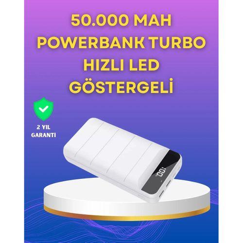 Lightning Ve Type-c Girişli 50000mah Powerbank
