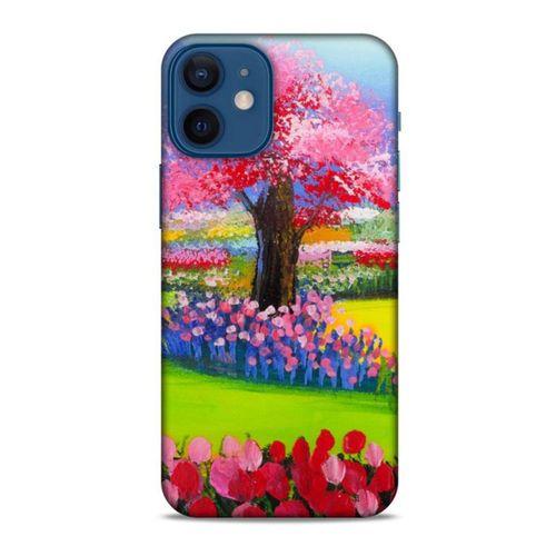 Apple iPhone 12 Mini Kılıf Japonya (40) Fit Silikon Kılıf Japonya Ağaçları