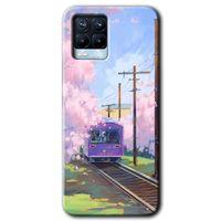 BeRa Aksesuar Realme 8 Pro Kılıf Baskılı Kapak - Rails Paint +Tam Kaplayan Mat Seramik