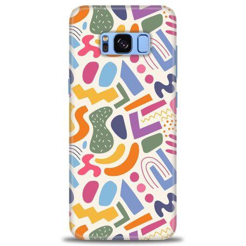 Samsung Galaxy S8 Kılıf HD Baskılı Kılıf - Color + Tam Ekran Koruyucu