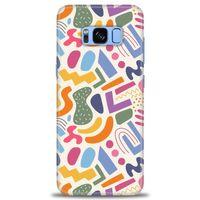 Samsung Galaxy S8 Kılıf HD Baskılı Kılıf - Color + Tam Ekran Koruyucu