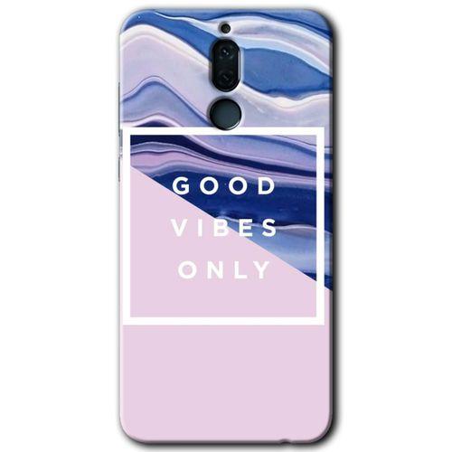 Huawei Mate 10 Lite Kılıf HD Desen Baskılı Arka Kapak + Temperli Cam - Good Vibes