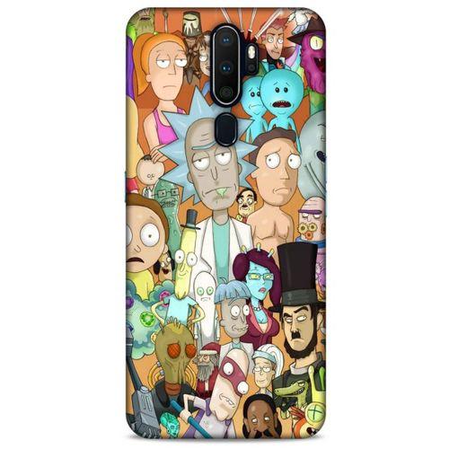 Oppo A5 2020 Uyumlu Kılıf Rick And Morty (35) Fit Design Kılıf Cop Rick