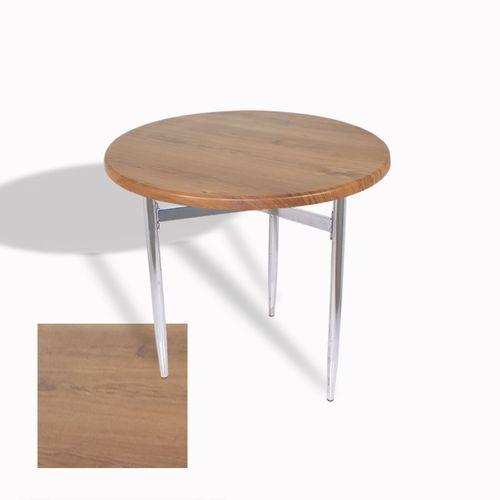 Dockers Venedik Masa Yuvarlak Çap 70 kromnikel (Werzalit, Wermodin veya Allzalit Tabla) - Novagento