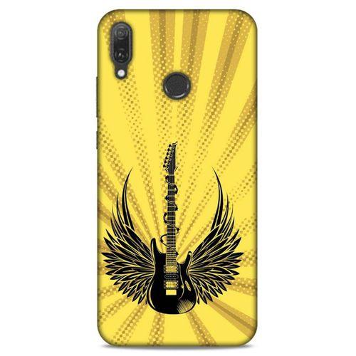Lopard Huawei Y9 2019 Uyumlu Kılıf Tattoo's (41) Tank Kılıf Gitar Dövmesi