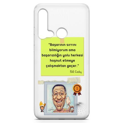 Huawei P20 Lite 2019 Kılıf Caps Bill Cosby Arka Kapak Koruma Desenli Full Koruyucu