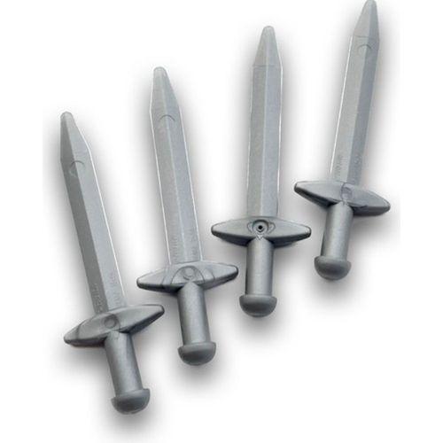 Lego Orijinal Parçalar - Minifigür Aksesuarları - Gri Kılıç (5 Adet)