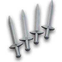 Lego Orijinal Parçalar - Minifigür Aksesuarları - Gri Kılıç (5 Adet)