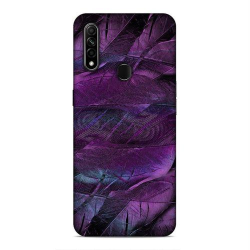 Oppo A31 Kılıf Mor Kanat Arka Kapak Silikon Koruma Full Koruyucu