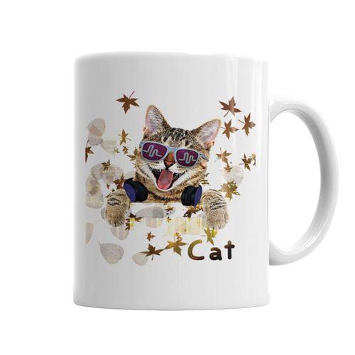 Cat Kedi Kupa Bardak Porselen