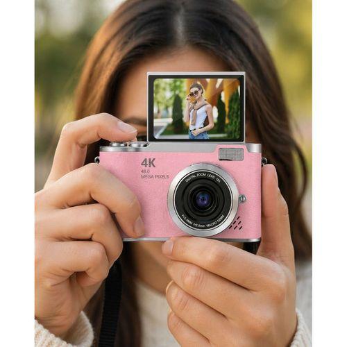 48 Mp Vlog Kamera 1080p Video Flip Screen Uzun Pil Ömrü Selfie Kamera