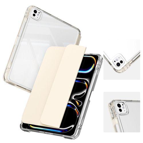 Apple iPad Pro 13 2025 M5 Kılıf Magnetik Ayrılabilen Airbagli Zore Sliding Tablet Kılıfı