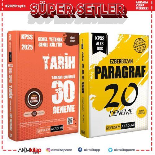 Pegem 2025 KPSS Tarih ve Paragraf Deneme Seti 2 Kitap