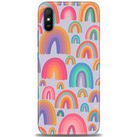 Xiaomi Redmi 9A Kılıf HD Baskılı Kılıf - Gökkuşakları + Tam Ekran Koruyucu