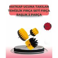 3 Parça Matkap Ucu Temizlik Fırçası Dayanıklı Naylon Kıllı