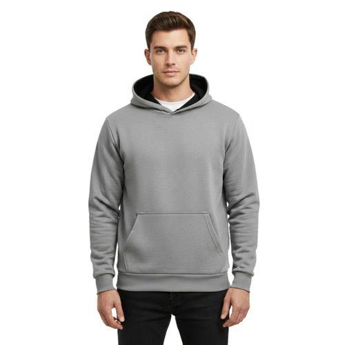 Erkek Gri Kapüşonlu Sweatshirt BGL-ST05196