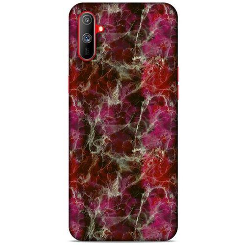 Mermer Desenli (40) Tema Fit Silikon Kılıf Menekşe Oppo Realme C3 Kılıf