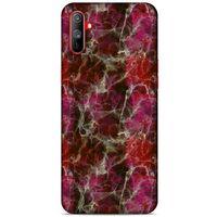 Mermer Desenli (40) Tema Fit Silikon Kılıf Menekşe Oppo Realme C3 Kılıf