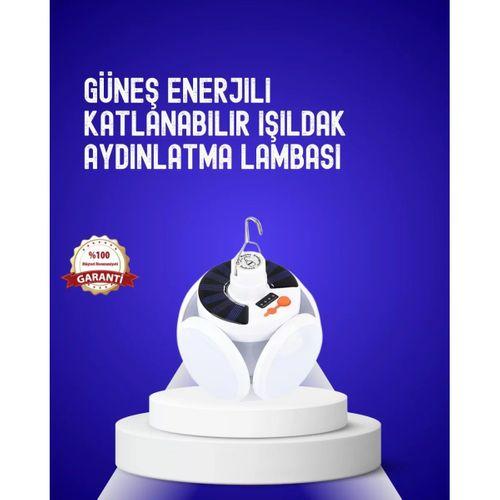 Usb Ve Solar Şarjlı Katlanabilir 5 Taraflı Led Lamba