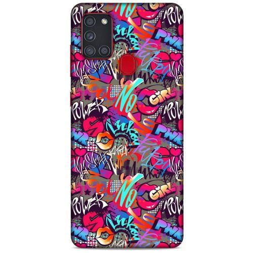 Graffitix (8) Desenli Silikon Kapak Samsung Galaxy A21s Kılıf