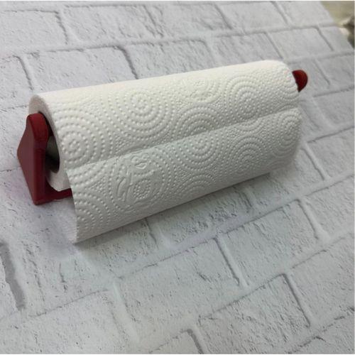 Dekoratif Kırmızı Kağıt Havlu Tutucu Duvar Askılı Model