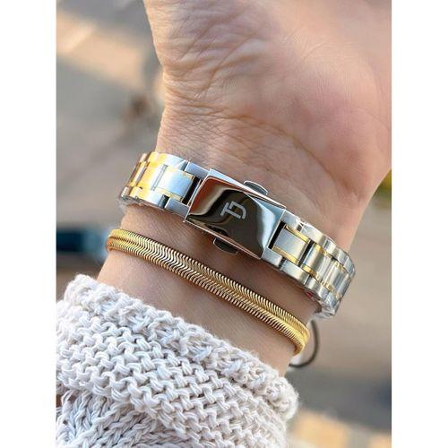 Tom Jones Çelik Kordon Kararma Renk Atma Yapmaz 3 Atm Suya Dayanıklı Kadın Kol Saati BTJ.YN10059.3