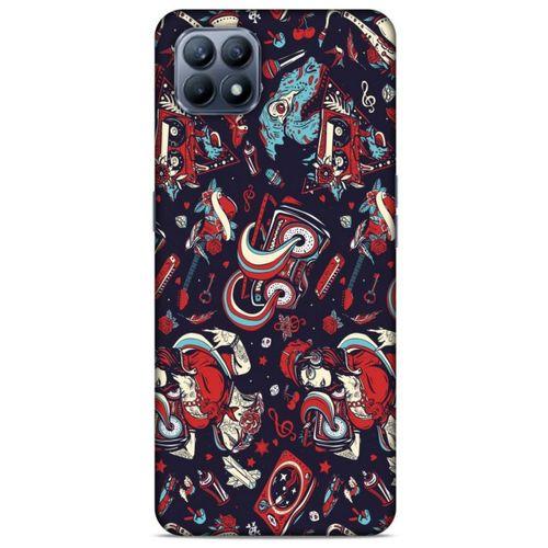 Retro (6) Desen Silikon Kılıf Renkli Huawei P40 Lite Kılıf