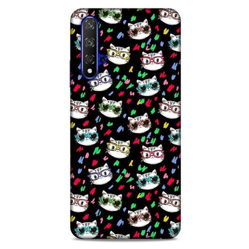 Lopard Huawei P Smart S 2020 Uyumlu Kılıf Kediler (26) Tpu Silikon Kılıf Karışık Renkli