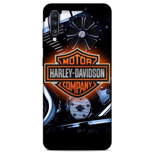 Samsung Galaxy A70 Uyumlu Kılıf Motorsiklet (13) Silikon Kap Harley Davidson