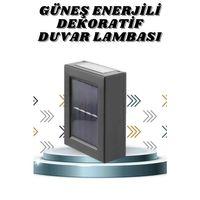 Solar Lamba Dekoratif Aplik Su Geçirmez Led Işıklı Duvar Lambası