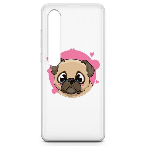 Xiaomi Mi 10 Pro Kılıf Mutsuz Pug Arka Kapak Koruma Desenli Full Koruyucu