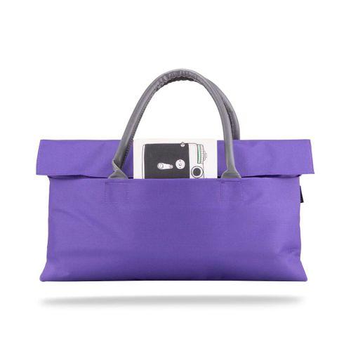 Classone BYN-EL003 WTXPro Su Geçirmez Kumaş 13-14 inch Bayan Laptop El Çantası- Tote Bag – Mor