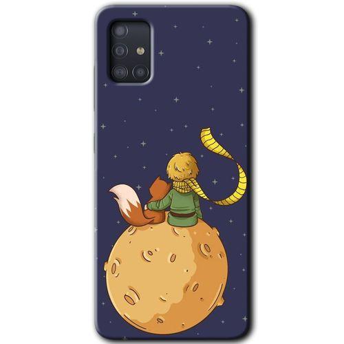 Galaxy A51 Kılıf HD Desen Baskılı Arka Kapak - Küçük Prens + Kırılmaz Cam