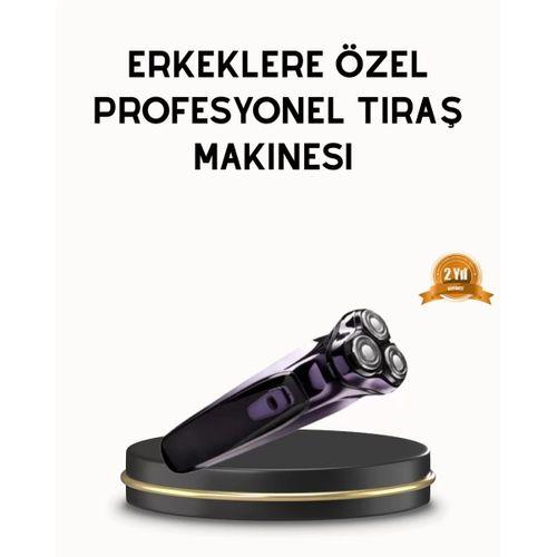 Kompakt Şarjlı Saç Sakal Tıraş Makinesi Kuru Kullanım Özellikli