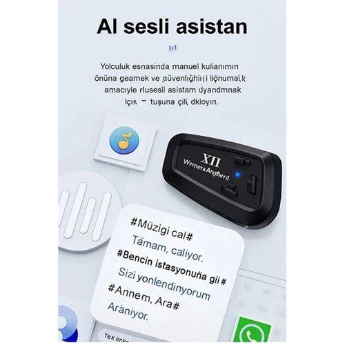 Y11 Bluetooth Kulaklık Mikrofonlu Motosiklet Kulaklığı İntercom Bt 5.3