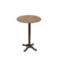 Dockers Bistro Döküm Ayak Çipa Masa -  (Werzalit, Wermodin ve Allzalit Tabla 60 cm çap) - Edgy Wood