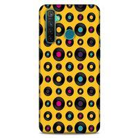 Retro (42) Desen Rugged Armor Kılıf Renkli Oppo Realme 5 Pro Kılıf
