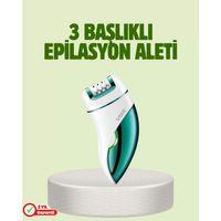 Çok Fonksiyonlu Epilatör 600mah 90 Dakika Kullanım Led Metal Başlık Su Geçirmez